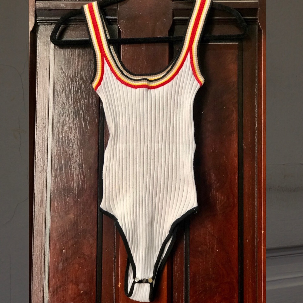 Ribbed Americana Bodysuit